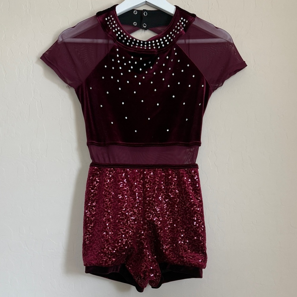 Weissman Burgundy Dance Costume - image 2